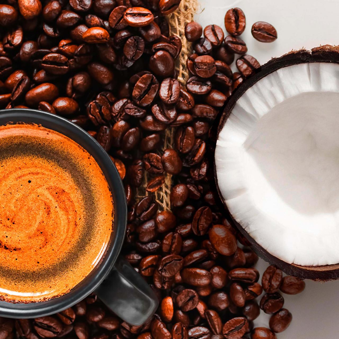 Kava brez kofeina s kokosovim mlekom